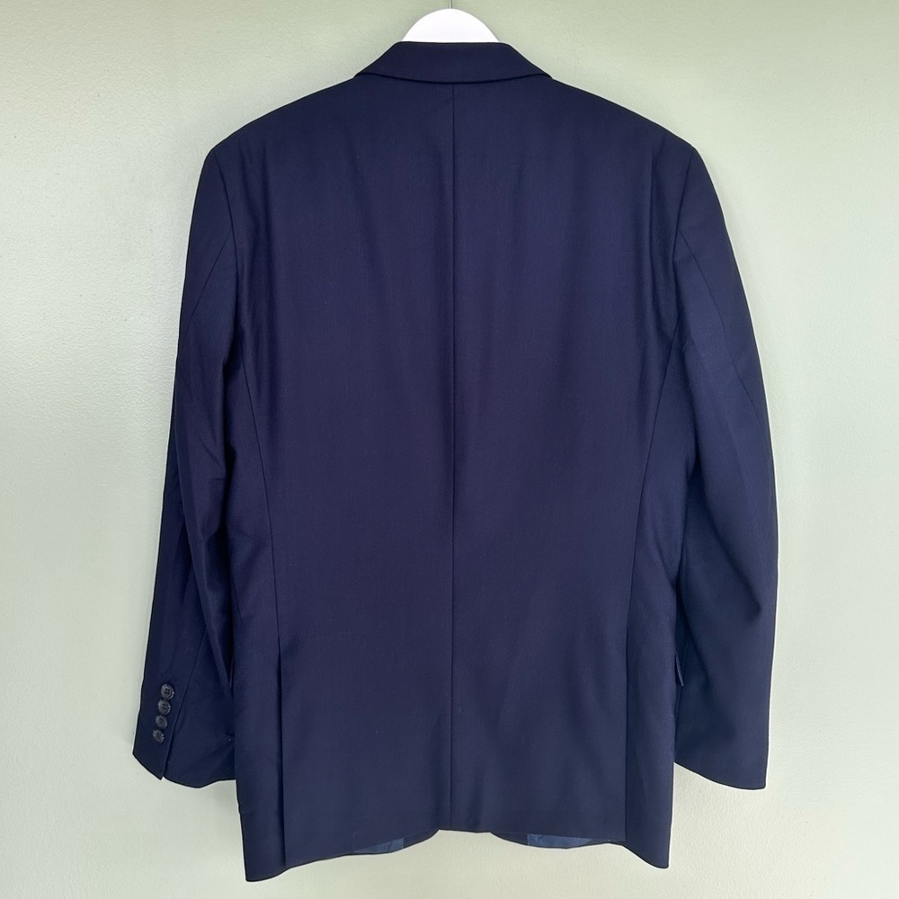 Kenneth Cole Techni-Cole Suit 2 Piece Jacket Pants Set Blue Men Sz 38R 31W Blue  - Picture 7 of 16